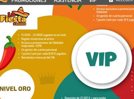 Programa VIP La Fiesta Casino