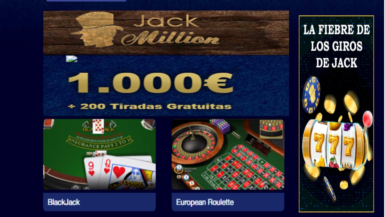 Lunes de giros gratis Jack Million